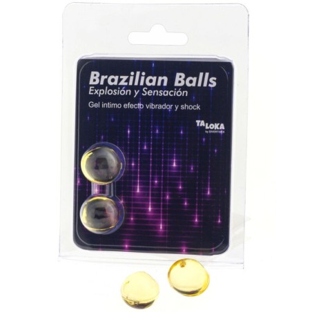 TALOKA - BRAZILIAN BALLS GEL EXCITANTE EFECTO VIBRACIÃ“N Y SHOCK 2 BOLAS