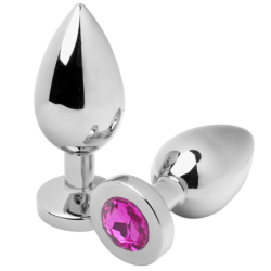 METAL HARD - ANAL PLUG DIAMOND ROSA SMALL 5.71CM