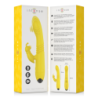 INTENSE - TOKY VIBRADOR MULTIFUNCIÃ“N RECARGABLE UP & DOWN CON ESTIMULADOR DE CLITORIS AMARILLO