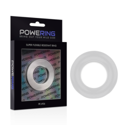 POWERING - SUPER FLEXIBLE Y RESISTENTE ANILLO PENE  5.5CM PR06 CLEAR