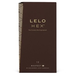 LELO - HEX PRESERVATIVO RESPECT XL 12 PACK