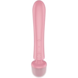 SATISFYER - TRIPLE LOVER MASAJEADOR VIBRADOR RABBIT ROSA