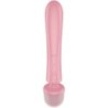 SATISFYER - TRIPLE LOVER MASAJEADOR VIBRADOR RABBIT ROSA