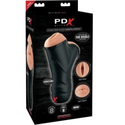 PDX ELITE - MASTURBADOR MASCULINO DOBLE BOCA Y VAGINA