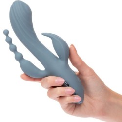 CALEXOTICS - VIBRADOR TRIPLE Ã‰XTASIS GRIS