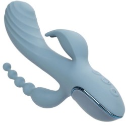 CALEXOTICS - VIBRADOR TRIPLE Ã‰XTASIS GRIS