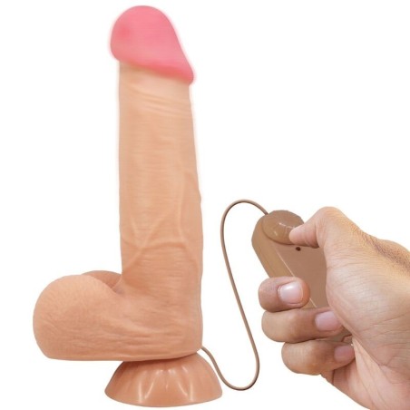 PRETTY LOVE - SLIDING SKIN SERIES DILDO REALÃSTICO CON VENTOSA PIEL DESLIZANTE CONTROL REMOTO  NATU