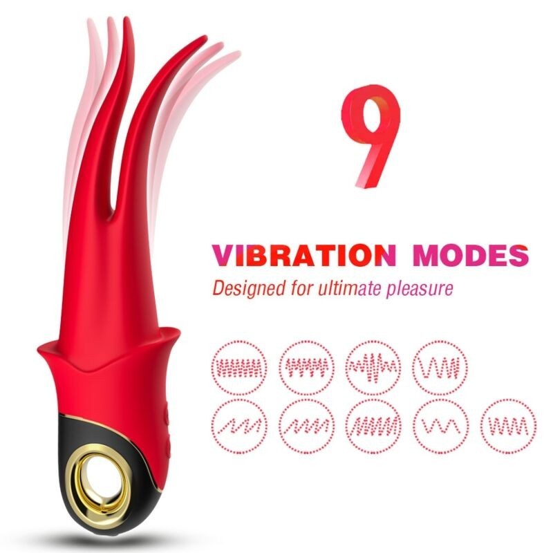 ARMONY - SHADOW VIBRADOR PINZA ROJO