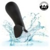 CALEXOTICS - ROCK BOTTOM PLUG ANAL CURVADO 10 VIBRACIONES SILICONA NEGRO