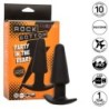 CALEXOTICS - ROCK BOTTOM PLUG ANAL CÃ“NICO 10 VIBRACIONES SILICONA NEGRO