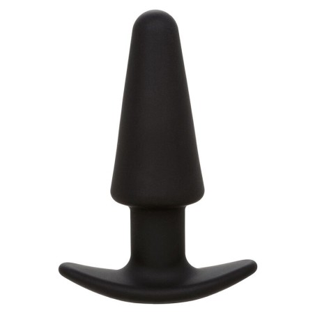 CALEXOTICS - ROCK BOTTOM PLUG ANAL CÃ“NICO 10 VIBRACIONES SILICONA NEGRO