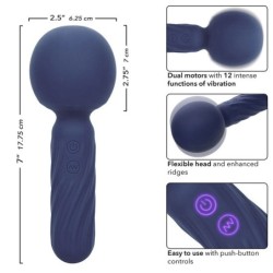 CALEXOTICS - CHARISMA SEDUCTION MASAJEADOR 12 FUNCIONES 17,75 CM X 6,25 CM MORADO