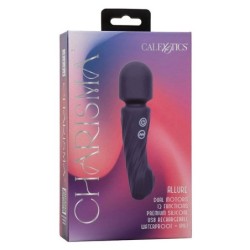 CALEXOTICS - CHARISMA ALLURE MASAJEADOR DOBLE MOTOR 12 FUNCIONES 17,25 CM X 4,5 CM MORADO