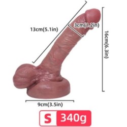 ARMONY - DILDO REALISTICO SILICONA LIQUIDA 13 CM