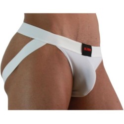 BURN - 007 JOCK LYCRA BLANCO XL