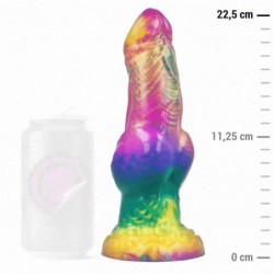 EPIC - IRIS DILDO CON TESTÃCULOS ARCOÃRIS DE PLACER