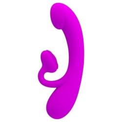 PRETTY LOVE - SINCERE VIBRADOR Y SUCCIONADOR DE CLITORIS SILICONA MORADO