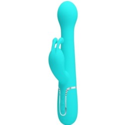 PRETTY LOVE - DEJON VIBRADOR RABBIT 3 EN 1 MULTIFUNCIÃ“N VERDE AGUA