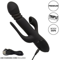 CALEXOTICS - VIBRADOR TRIPLE EUPHORIA NEGRO