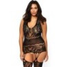 LEG AVENUE - BODYSTOCKING DISEÃ‘O FLORAL TALLA GRANDE