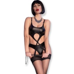 CHILIROSE - CR 4625 SET CUATRO PIEZAS CROTCHLESS NEGRO M