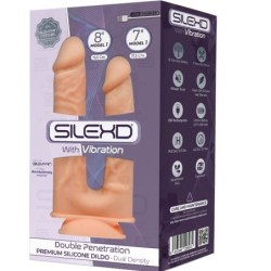 SILEXD - MODELO 1 PENE REALISTICO DOBLE PENETRACION VIBRADOR SILICONA PREMIUM SILEXPAN 17.5 / 19.5 C