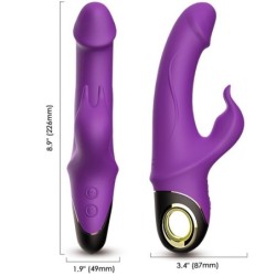 ARMONY - METEROR DILDO VIBRADOR RABBIT ROTADOR VIOLETA