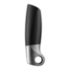 SATISFYER - POWER MASTURBATOR NEGRO Y PLATA