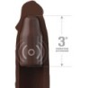 FANTASY X- TENSIONS - PIPEDREAMS SLEEVE 22,86 CM + 7,62 CM PLUG REMOTE BROWN