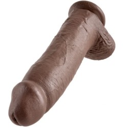 KING COCK - 12 PENE REALISTICO MARRON 30.48 CM