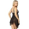 SUBBLIME - BABYDOLL TELA TUL PECHO ENCAJE L/XL