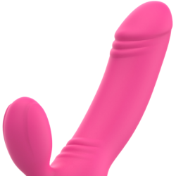 OHMAMA - BIX VIBRADOR DOBLE ESTIMULACIÃ“N XMAS EDITION ROSA