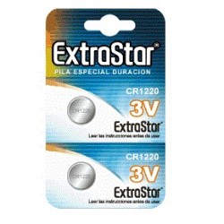 EXTRASTAR - CR1220 3V PACK 2PILAS