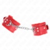 KINK - MUÃ‘EQUERAS FORRADAS ROJO CON CORREA ROJO AJUSTABLE 20-29 CM X 5.5 CM