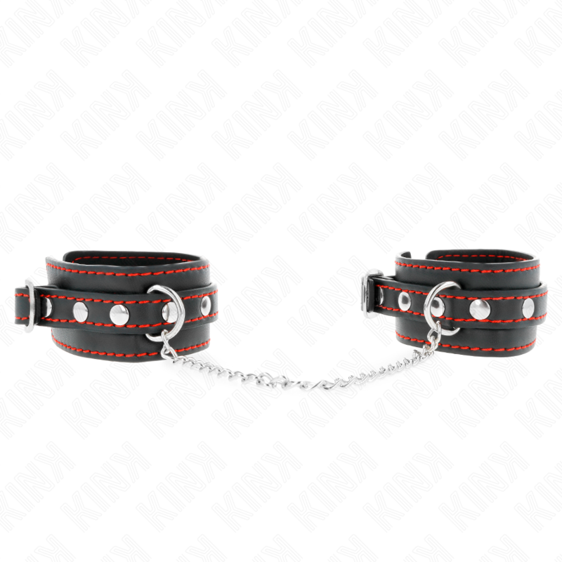 KINK - MUÃ‘EQUERAS PEQUEÃ‘A NEGRO CON DETALLES EN ROJO AJUSTABLE 14-24 CM X 3.5 CM