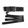 KINK - COLLAR CON CORREA 116 CM FINO NEGRO AJUSTABLE 32-50 CM X 8 CM