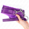 KINK - COLLAR CON CORREA 65 CM CON RESTRICCIONES MORADO AJUSTABLE 36-42 CM X 5.5 CM