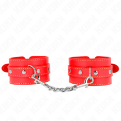 KINK - MUÃ‘EQUERAS FINAS ROJO AJUSTABLE 21-33 CM