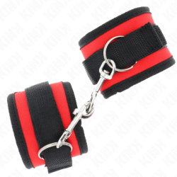 KINK - MUÃ‘EQUERAS NYLON ROJO-NEGRO MODELO 2 AJUSTABLE 18-35 CM X 6 CM