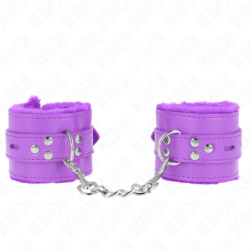 KINK - MUÃ?EQUERAS FORRADAS CON AGUJEROS CUADRADOS VIOLETA Y CORREA VIOLETA AJUSTABLE 17-29 CM X 6 C