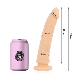 DELTA CLUB - TOYS DILDO NATURAL SILICONA MEDICA 20 CM -O- 4 CM