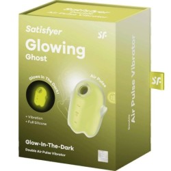 SATISFYER - GLOWING GHOST AIR PULSE & VIBRADOR AMARILLO