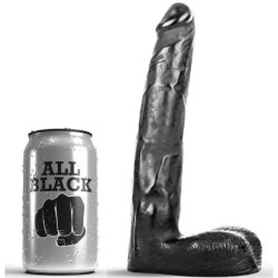 ALL BLACK - DILDO REALISTICO 21 CM