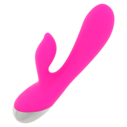 OHMAMA - VIBRADOR CON RABBIT 10 MODOS DE VIBRACIÃ“N 19 CM