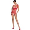 PASSION - WOMAN BS089 BODYSTOCKING ROJO TALLA UNICA