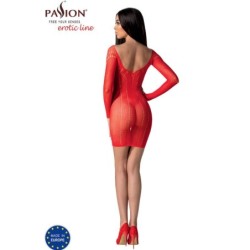 PASSION - BS101 BODYSTOCKING ROJO TALLA UNICA