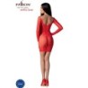 PASSION - BS101 BODYSTOCKING ROJO TALLA UNICA