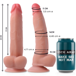 ROCKARMY - DUAL DENSITY LEOPARD DILDO REALISTA 23 CM -O- 4.77 CM