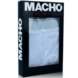 MACHO - MS077 BOXER DEPORTIVO LARGO NEGRO TALLA S