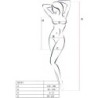 PASSION - BS101 BODYSTOCKING NEGRO TALLA UNICA